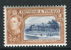 TRINIDAD & TOBAGO;  1938 early GVI issue fine Mint hinged 2c. valueSP-302195