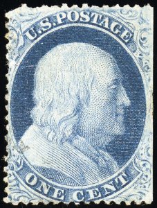 US Stamps # 22 Unused F+ Unused Without Gum Scarce Scott Value $850.00