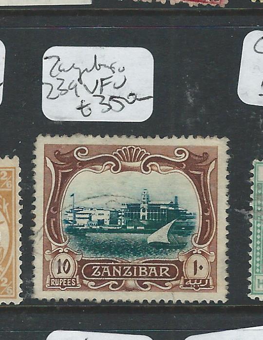 ZANZIBAR  (P2407B) 10R  SG 239   VFU