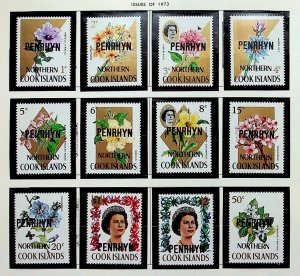 PENRHYN Sc 35-46 NH ISSUE OF 1973 - OVERPRINTS