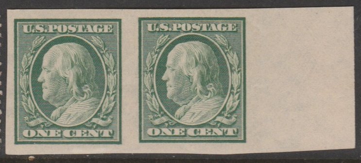 U.S. Scott Scott #383 Franklin Stamp - Mint NH Pair