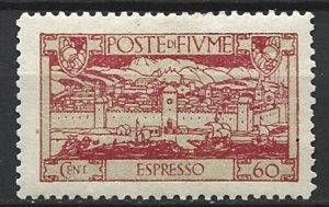 COLLECTION LOT 17897 FIUME #E12 MH 1923 CV+$24