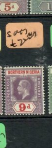 NORTHERN NIGERIA (P1609B)  KGV   9D    SG 47     MOG 