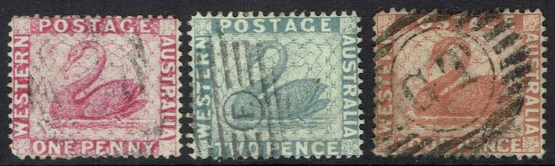 WESTERN AUSTRALIA 1888 SWAN SET USED 