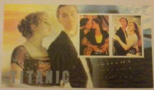 USA SHEET TITANIC SHIPS CINEMA DICAPRIO KATE WINSLET ACTORS