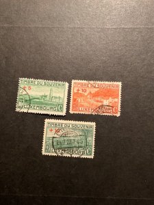 Stamps Luxembourg Scott #B1-3 used