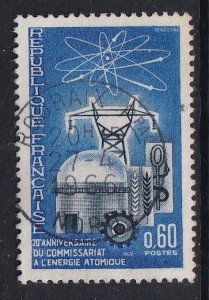 France  #1135 used 1965 atomic energy