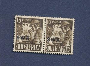 SOUTH WEST AFRICA - Scott 143 -  VF unused hinged pair - 1943