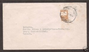 Bolivia Sc 250 Bisect on 1944 cover to Catavi    4;9