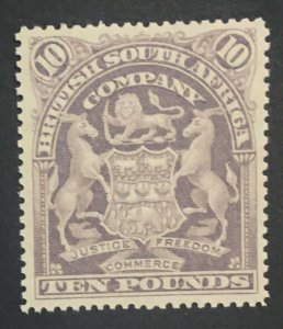 MOMEN: RHODESIA SG #93 1901 UNUSED LOT #60757