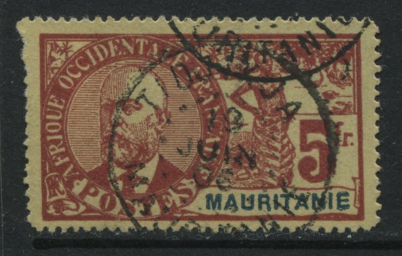 Mauritania 1906 5 francs used