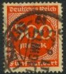 GERMANY 1922-23 500m Red Orange Inflation Issue Sc 233 VFU