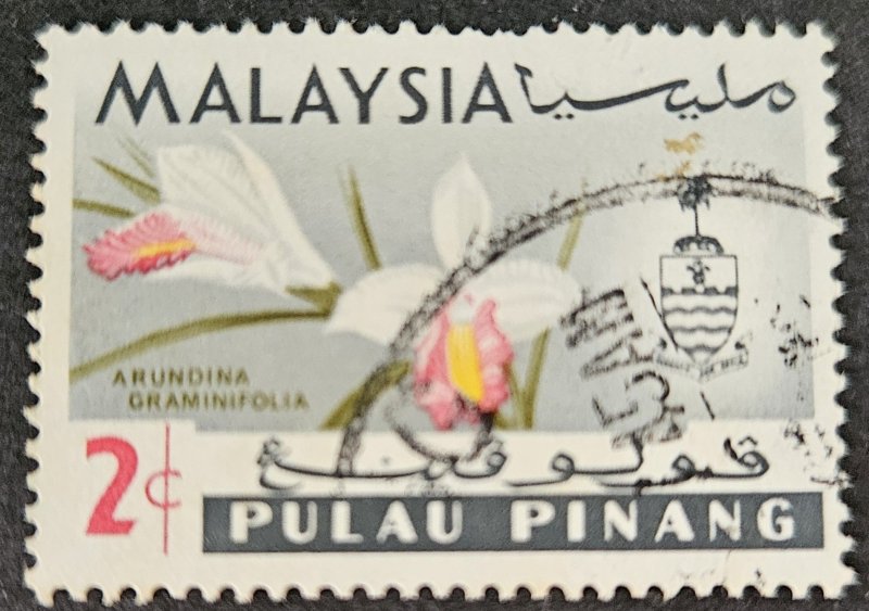Malaya Penang 1965 SG67 2c. used