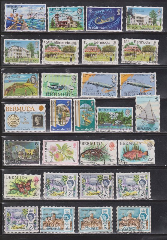 BERMUDA Large Lot Of Used Stamps - With Duplication - Some Minor Faults