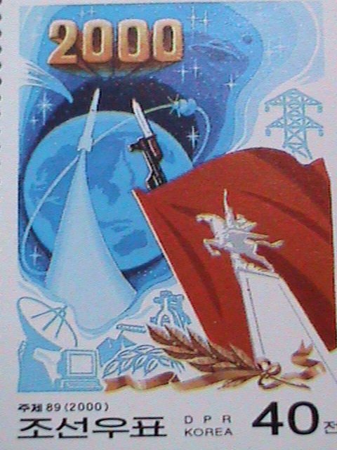 ​KOREA STAMP-2000-SC#4037 55TH ANNIVERSARY:KOREAN WORKERS PARTY MNH STAMP- VF