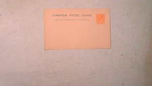 EARLY CANADA POSTAL CARD MINT ENTIRE