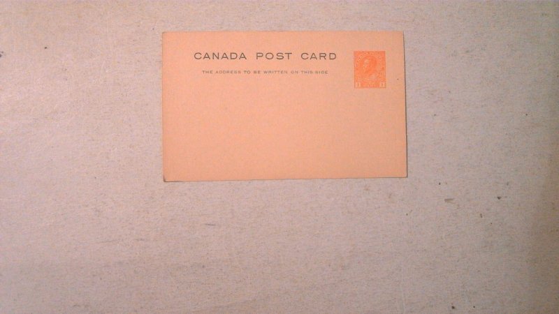 EARLY CANADA POSTAL CARD MINT ENTIRE