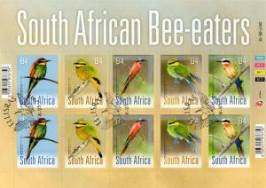 South Africa - 2017 Birds Bee-eaters Sheet Used