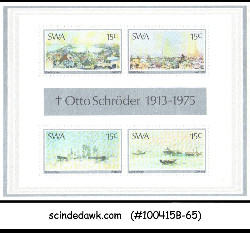 SOUTH WEST AFRICA - 1975 OTTO SCHRODER / PAINTINS - MIN. SHEET MINT NH