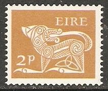 Ireland 1970 Scott 252a Coil MNH paper stuck to back