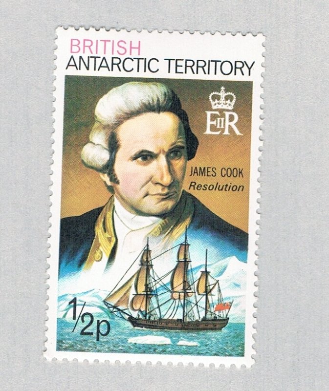 British Antarctic Territory Capt Cook brown 1/2p (AP132410)