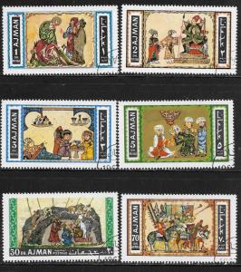 Ajman 1967 Paintings  MI#158//164 /used