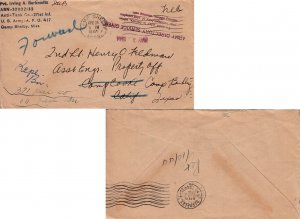 United States A.P.O.'s Soldier's Free Mail 1944 Camp Shelby, Miss. 271st Infa...