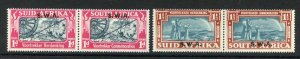 South West Africa SG109/110 1938 Commemoration U/M Cat 38 pounds