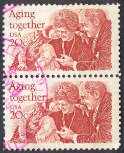 US Scott 2011 Pair Used NH