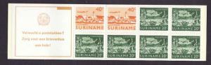 Suriname-Sc#C77b-unused NH complete airmail booklet-1976-78-