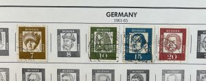 Germany - Large LOT on old album pages (Includes GDR/DDR)