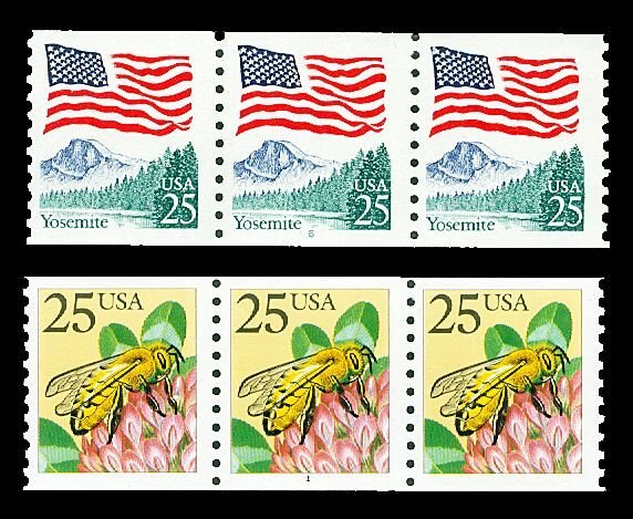 Scott 2280a, 2281 2 Diff. Plate # Coils Mint VF NH Cat $9.25