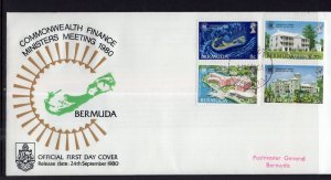 Bermuda 402-405 Typed FDC