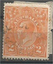 AUSTRALIA, 1920, used 2p, King George V, Scott 27