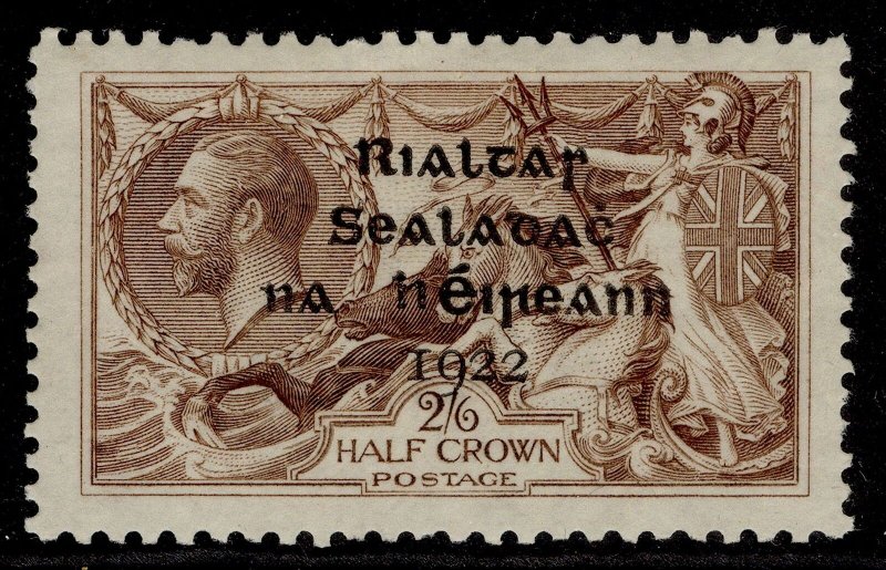 IRELAND GV SG18, 2s 6d reddish brown, LH MINT. Cat £75.