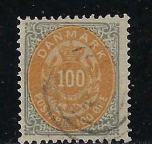 Denmark Scott # 34, used,