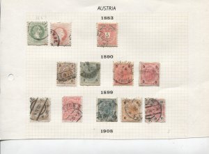 STAMP STATION PERTH -Austria #Selection 75 Used on Paper - Unchecked-