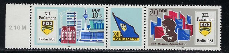 Germany DDR Scott # 2478a, mint nh, se-tenant