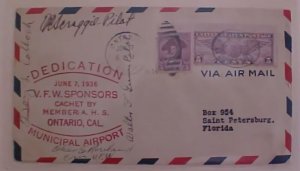 US  4 AUTOGRAPH PILOT  WALTER GUNN,COLLOCH 