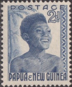 Papua New Guinea 1952 SG3 2d Native Youth MNH