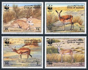 Bahrain 408-411, MNH. Michel 511-514. WWF 1993. Gazella Subgutturosa Marica.