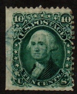 United States 68a Used Green Cancel