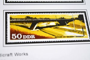 COLOR PRINTED EAST GERMANY DDR/GDR 1949-1990 STAMP ALBUM PAGES (334 ill. pages)