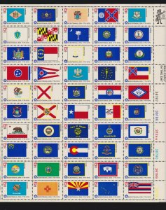 US 1633-1682 13c 1976 State Flags Mint Sheet OG NH