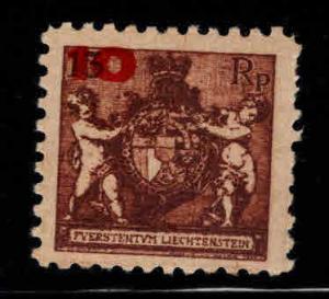 LIECHTENSTEIN Scott 71 MH* surcharged stamp