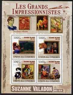 Comoro Islands 2009 Impressionists - Suzanne Valadon perf...