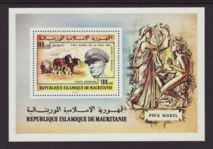 Mauritania C180 Nobel Prize Souvenir Sheet MNH VF