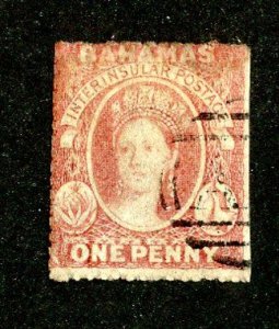 1861  Sc #2 used cv.$425 ( 797 Bahamas )