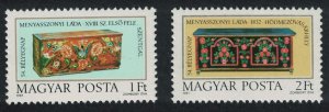 Hungary Bridal Chests Stamp Day 2v 1981 MNH SG#3390-3391