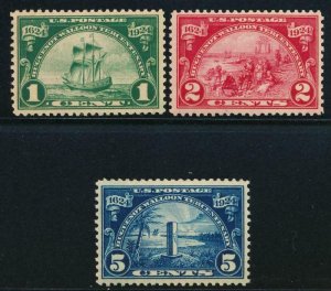 UNITED STATES 614-616 MINT NH VF WALLOON SET